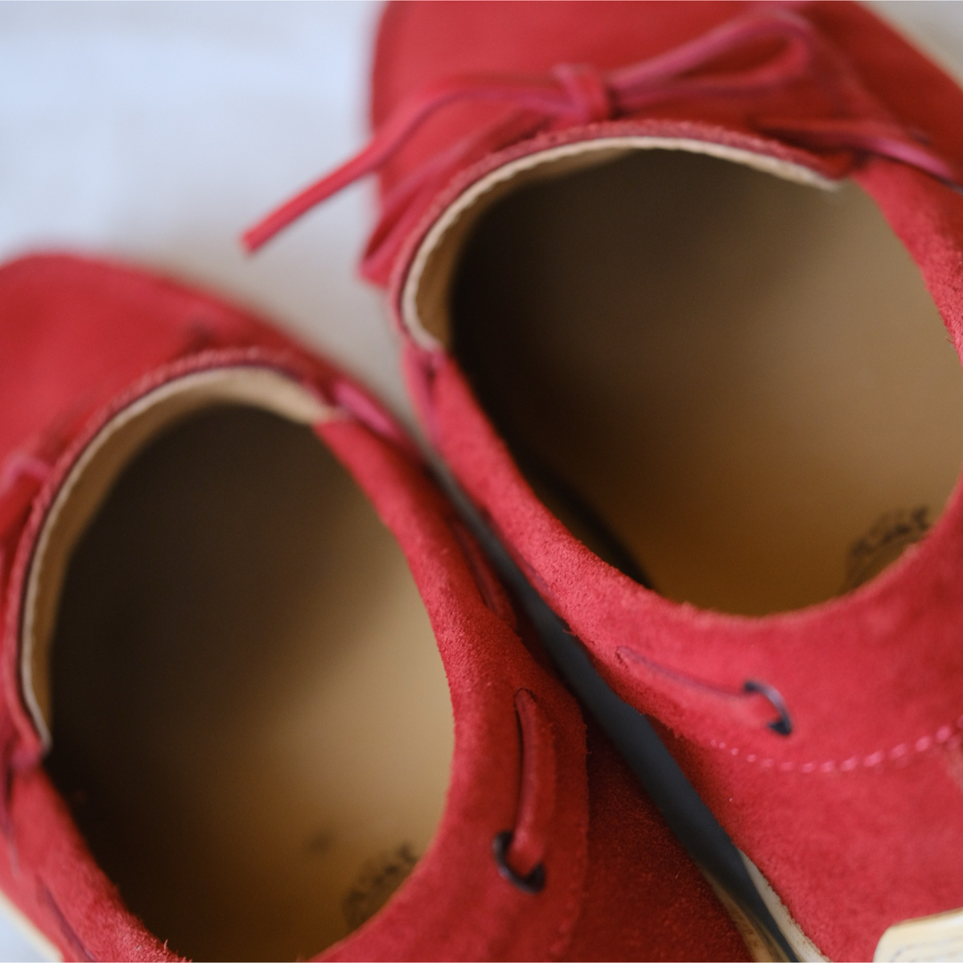 TOD´S トッズ スエードデッキドライビングシューズ赤6