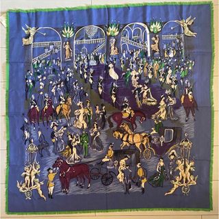 HERMES - 【美品】Hermès エルメス カレ 140 ジェアン カシシル HERMES - 【美品】Hermès エルメス カレ 140 ジェアン カシシル