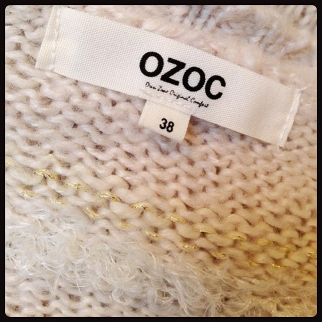 OZOC(オゾック)のused【ラメ混ボーダーワンピ】5158 レディースのワンピース(ミニワンピース)の商品写真