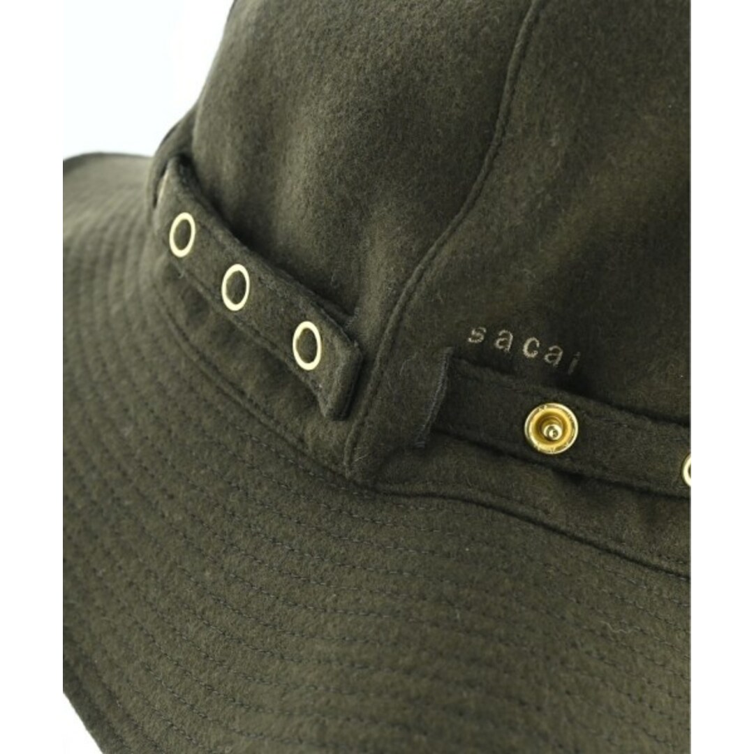 sacai - sacai サカイ ハット - カーキ 【古着】【中古】の通販 sacai - sacai サカイ ハット - カーキ 【古着】【中古】の通販