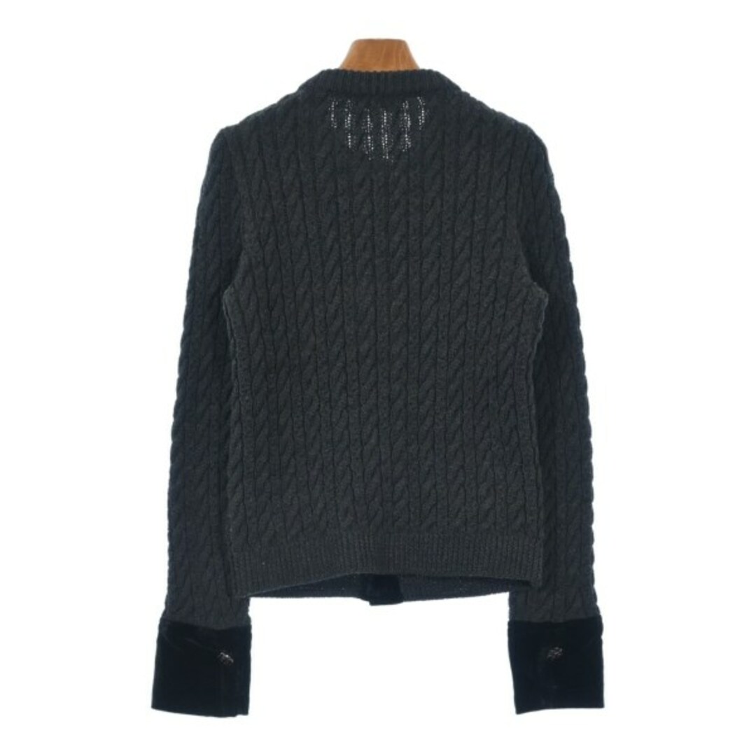 MOSCHINO - MOSCHINO モスキーノ カーディガン F グレーx黒 MOSCHINO - MOSCHINO モスキーノ カーディガン F グレーx黒