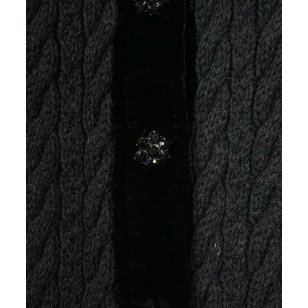 MOSCHINO - MOSCHINO モスキーノ カーディガン F グレーx黒 MOSCHINO - MOSCHINO モスキーノ カーディガン F グレーx黒