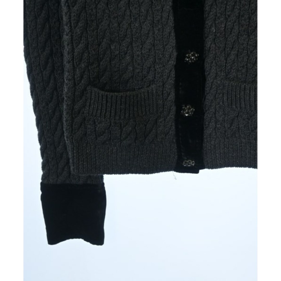 MOSCHINO - MOSCHINO モスキーノ カーディガン F グレーx黒 MOSCHINO - MOSCHINO モスキーノ カーディガン F グレーx黒
