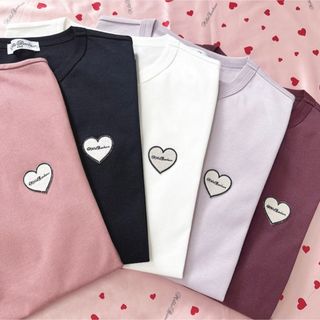 millebonheur ハートワッペンTシャツ(Tシャツ(半袖/袖なし))