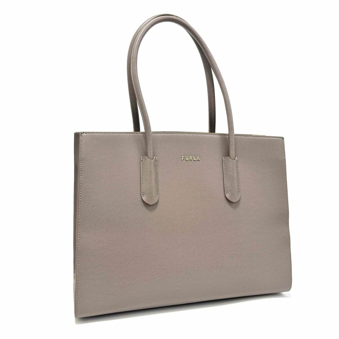 FURLA - フルラ アミナ トートバッグ ビジネスバッグ グレージュ ベージュ レザー A4