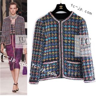 CHANEL - 極美品 CHANELシャネル ツイード パイピング CHANEL - 極美品 CHANELシャネル ツイード パイピング