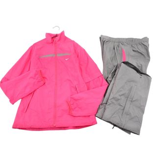 NIKE - Nike サテンジャージ ピンク 上下セット セットアップの NIKE - Nike サテンジャージ ピンク 上下セット セットアップの