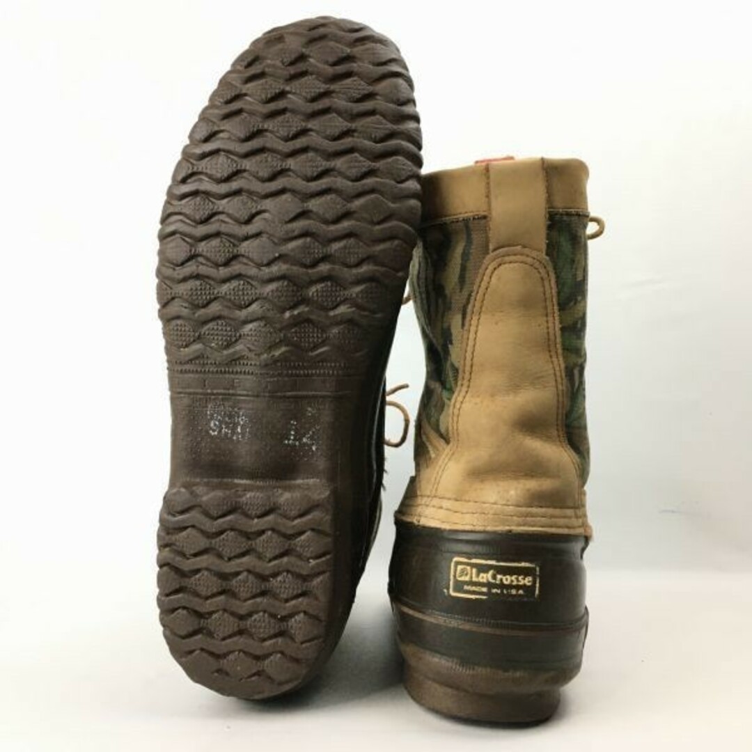 80s-90sビンテージ/USA製☆ラクロス/lacrosse【M7/25.0/茶/BROWN