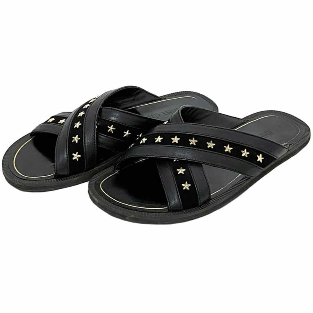 JIMMY CHOO - ジミーチュウ サンダル ブラック 26.0cm メンズ JIMMY CHOO - ジミーチュウ サンダル ブラック 26.0cm メンズ