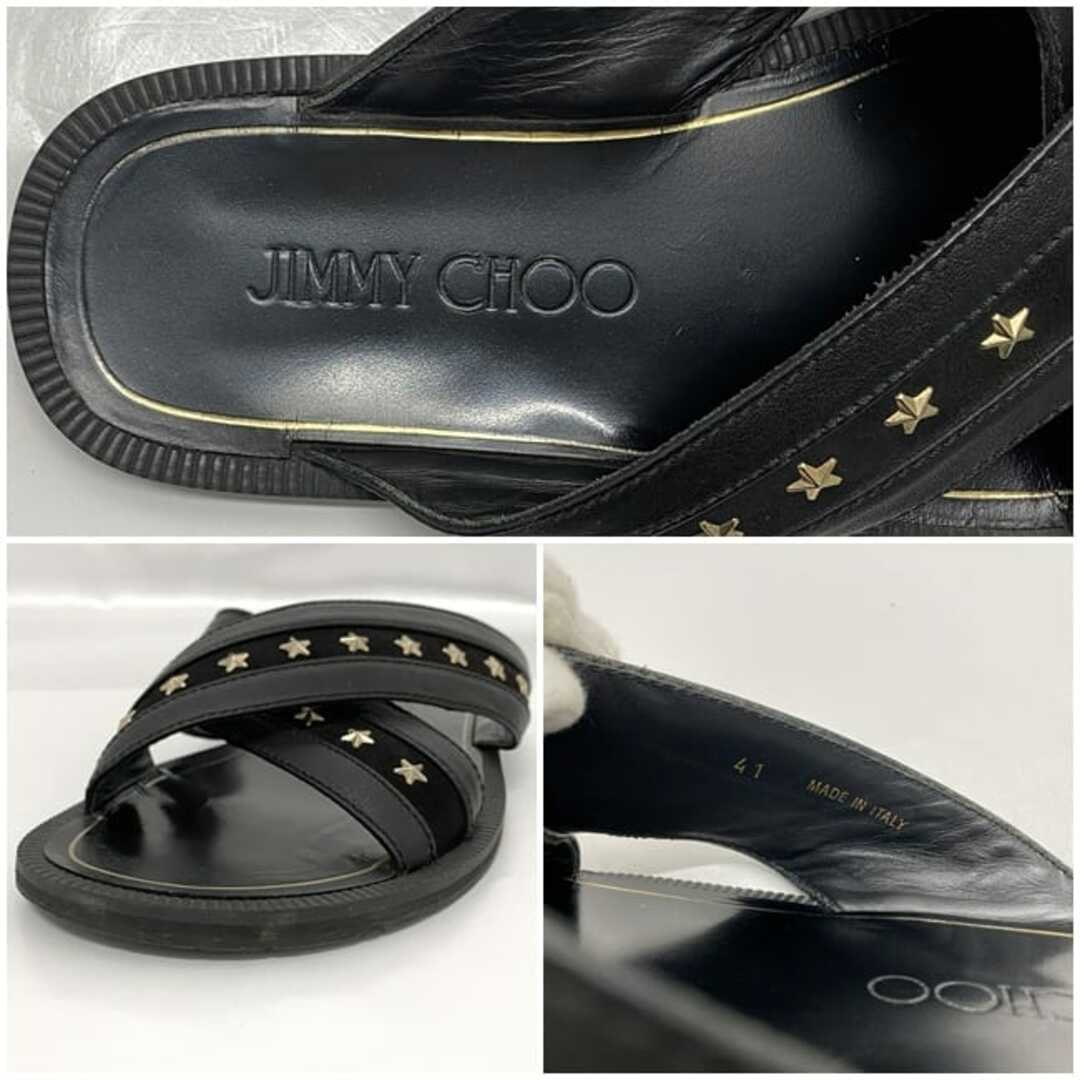 JIMMY CHOO - ジミーチュウ サンダル ブラック 26.0cm メンズ JIMMY CHOO - ジミーチュウ サンダル ブラック 26.0cm メンズ