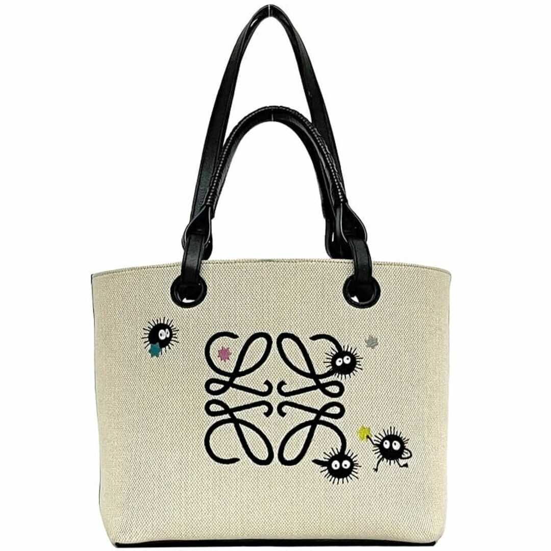 LOEWE - ロエベ トートバッグ ホワイト ブラック ジブリ 千と LOEWE - ロエベ トートバッグ ホワイト ブラック ジブリ 千と