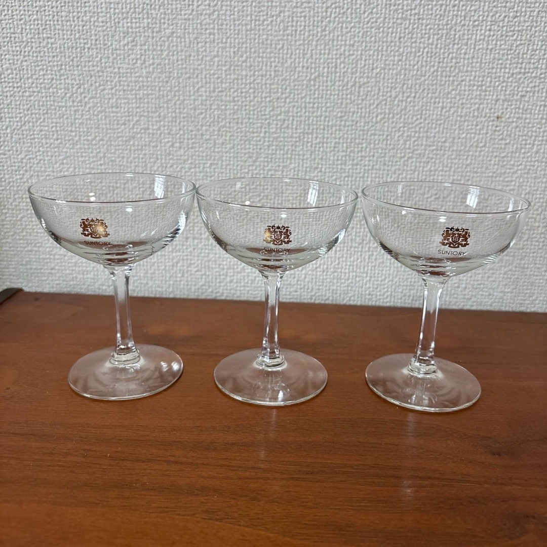 サントリー(サントリー)の︎✧SUNTORY カクテルグラス ワイングラス 12個セット 昭和レトロ︎✧ インテリア/住まい/日用品のキッチン/食器(グラス/カップ)の商品写真