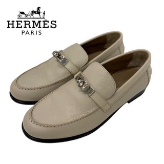 HERMES - ☆激安エルメスローファー白37 2/1 23.5〜24cm☆の通販 HERMES - ☆激安エルメスローファー白37 2/1 23.5〜24cm☆の通販