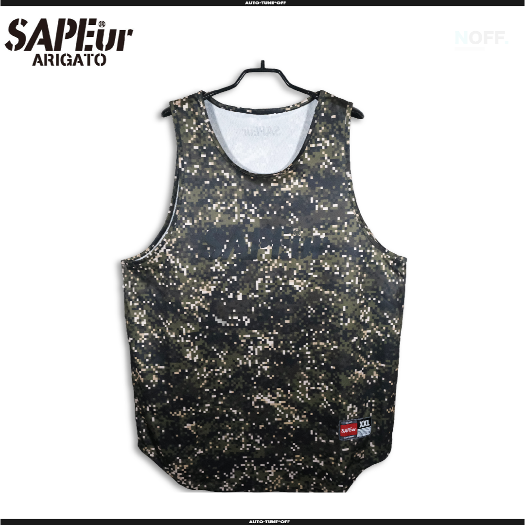 SAPEur (サプール) BASIC TANK TOP DIGITAL CAMO