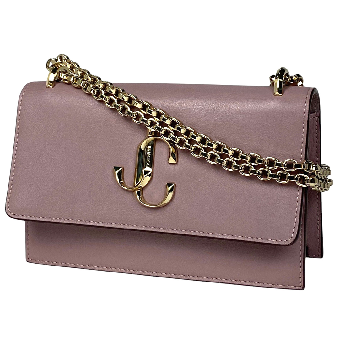 JIMMY CHOO - ジミーチュウ JCロゴ チェーン ショルダーバッグ レディース 【中古】