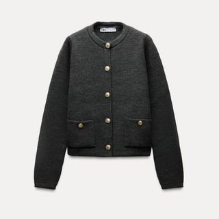 ZARA - ZARA ウール100% 赤 カーディガン セーター の通販 by ZARA - ZARA ウール100% 赤 カーディガン セーター の通販 by