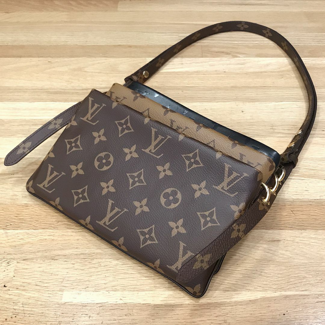 LOUIS VUITTON - 超美品 ルイヴィトン モノグラム リバース ポシェットLV3 ショルダーバッグ
