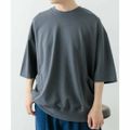 【D.GRY】【M】サイドストレージ半袖ポンチTops