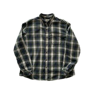 L.L.Bean - エルエルビーン タータンチェック XL グレー ボタン L.L.Bean - エルエルビーン タータンチェック XL グレー ボタン