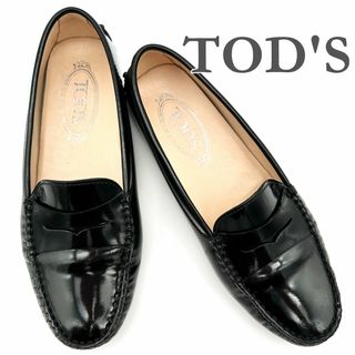 TOD'S - 新品❤️トッズ ロゴ フリンジ ローファー 革靴 38(約 TOD'S - 新品❤️トッズ ロゴ フリンジ ローファー 革靴 38(約
