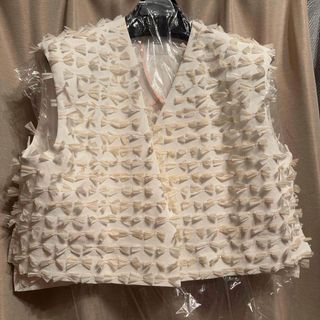 HERMES - 未使用HERMESニットキルティングジャケットジレ HERMES - 未使用HERMESニットキルティングジャケットジレ