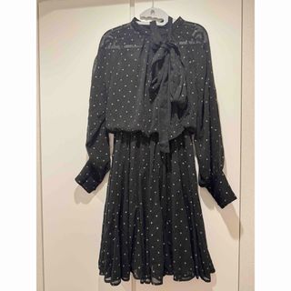 Apuweiser-riche - 【正規品】ツイードペプラムミニワンピースの Apuweiser-riche - 【正規品】ツイードペプラムミニワンピースの