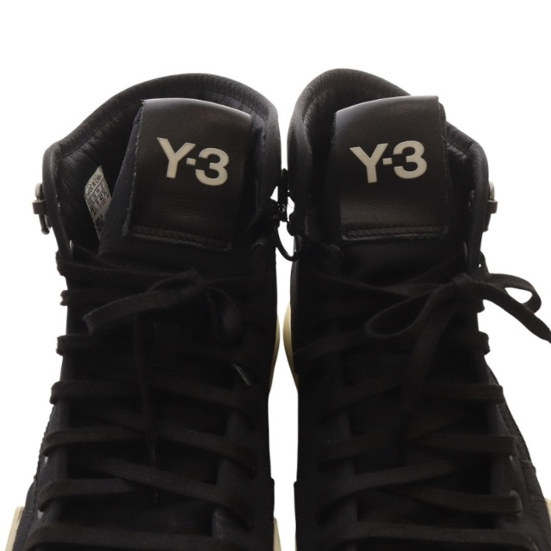 Y-3 ワイスリー ロゴ ハイカットスニーカー ブラック 関送込 Y-3 - ワイスリースニーカー ハイカット 26.5cm 黒の通販 by