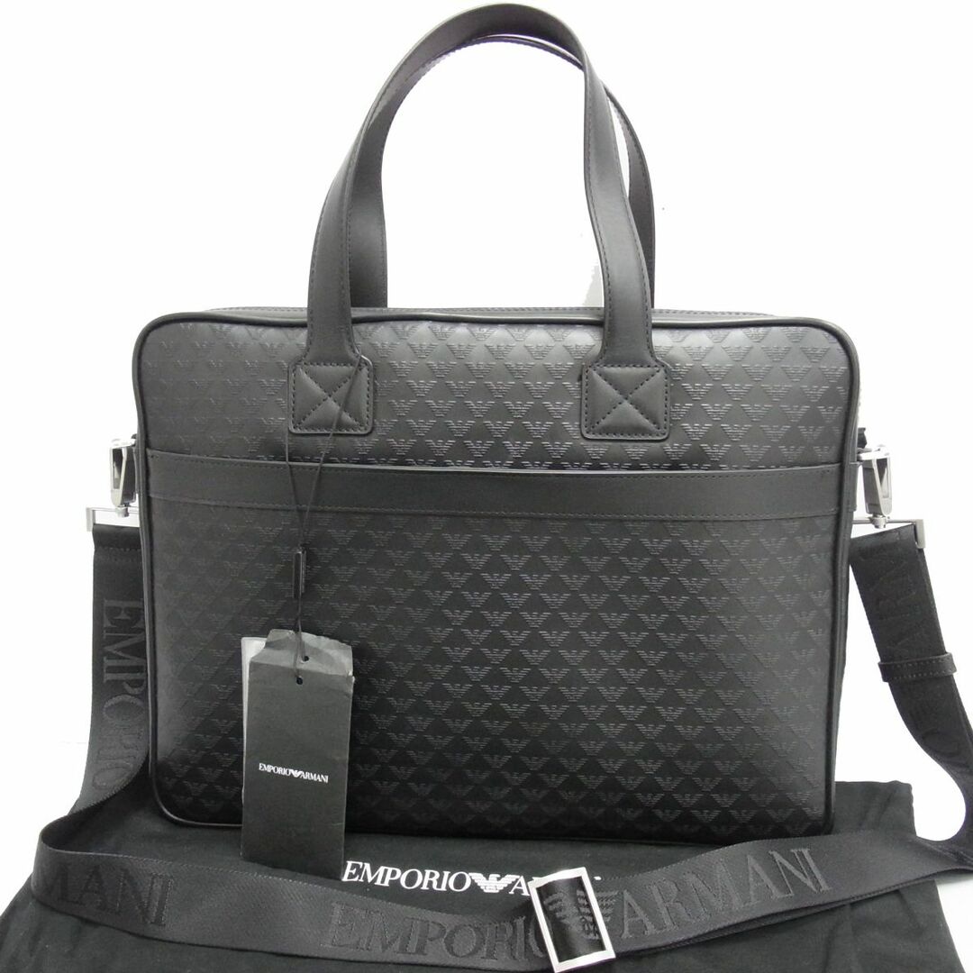 EMPORIO ARMANI - 新品☆EMPORIO ARMANI レザー ブリーフケース EMPORIO ARMANI - 新品☆EMPORIO ARMANI レザー ブリーフケース