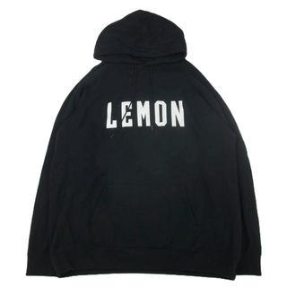 シークエル(SEQUEL)のSEQUEL シークエル LEMON ロゴ スウェット パーカー ブラック系 XL【中古】(パーカー)