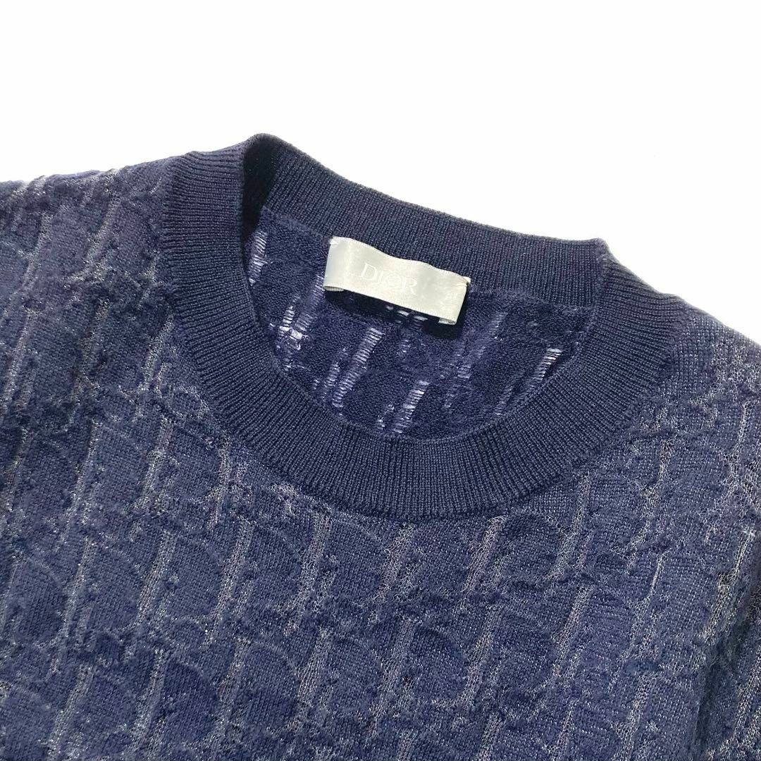 DIOR HOMME - 【美品】 DIOR Homme ニット 半袖 トロッター 総柄 DIOR HOMME - 【美品】 DIOR Homme ニット 半袖 トロッター 総柄