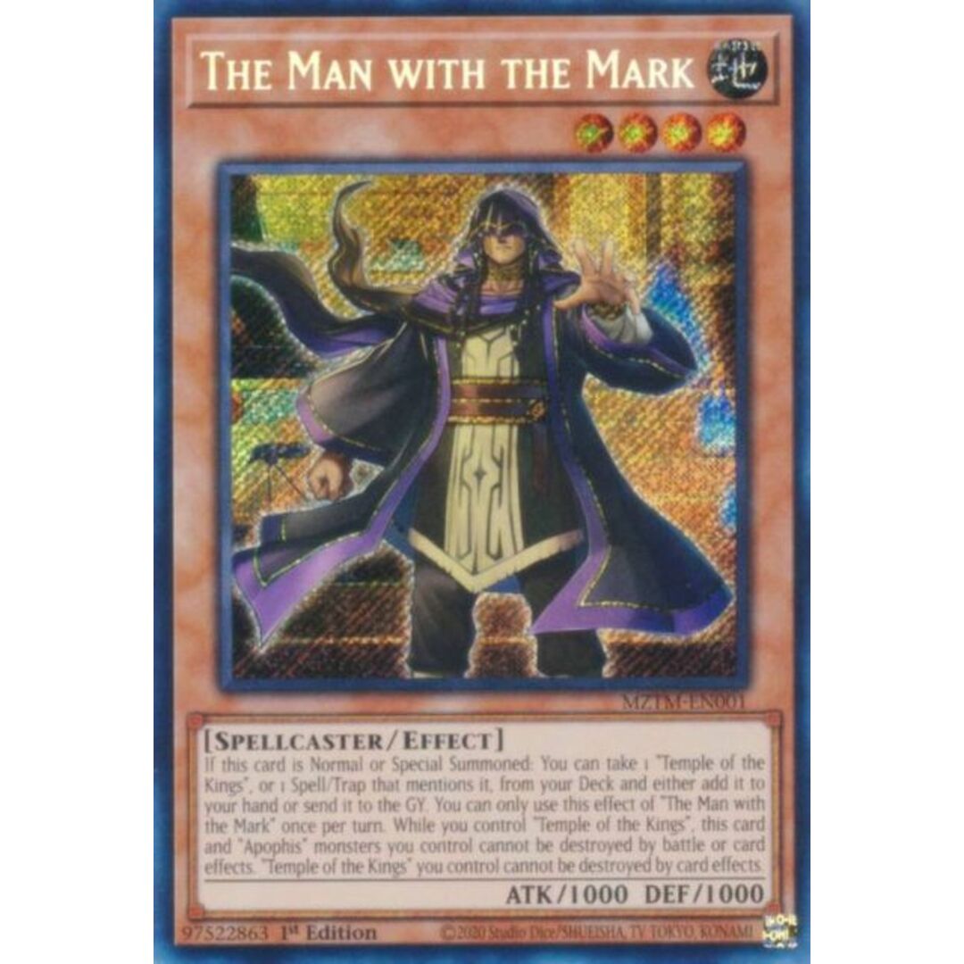 遊戯王 MZTM-EN001 The Man with the Mark (英語版 1st Edition シークレットレア) Maze of the Master エンタメ/ホビーのアニメグッズ(その他)の商品写真