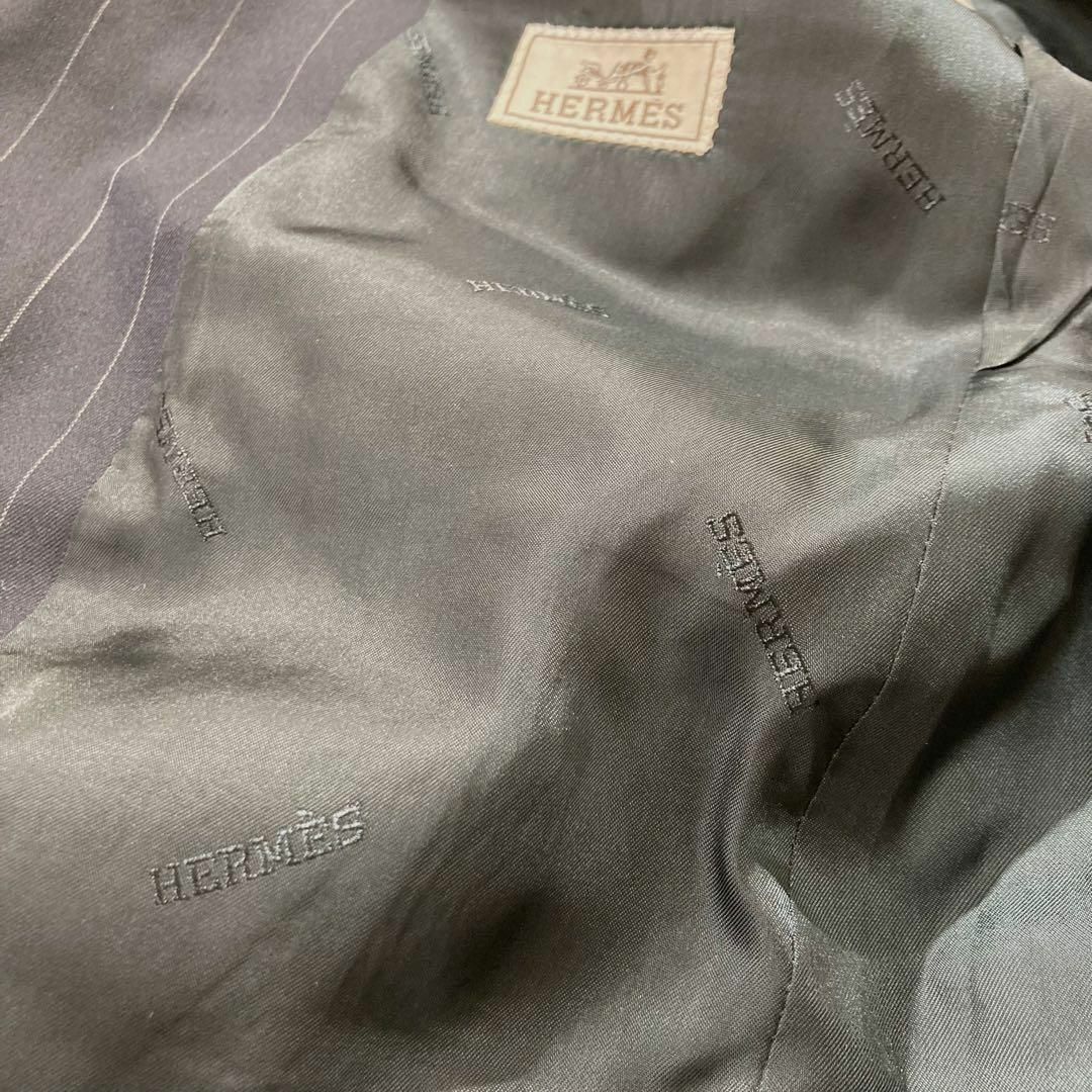 HERMES - 【美品】HERMES スーツ セットアップ ネイビー HERMES - 【美品】HERMES スーツ セットアップ ネイビー