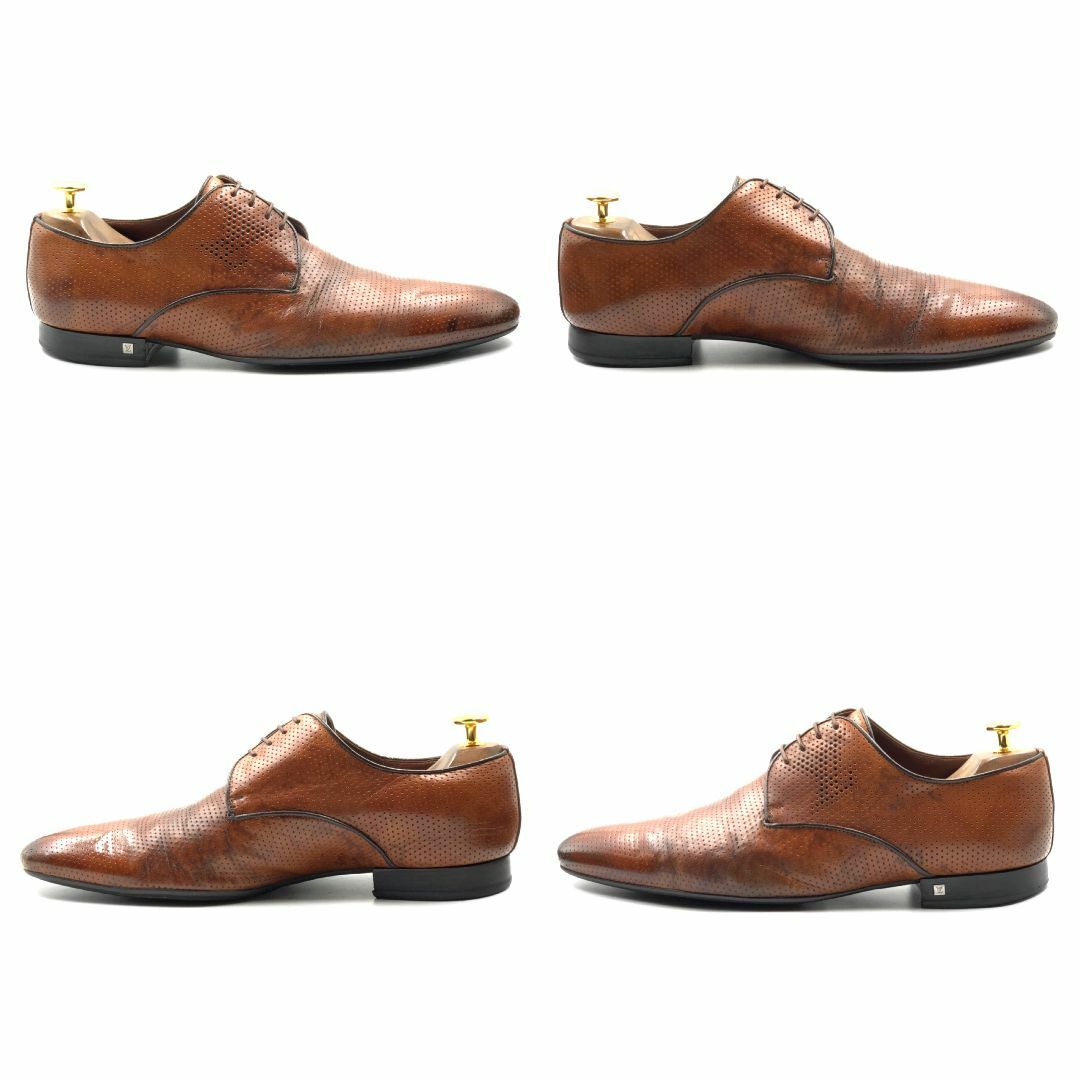 【NEW限定品】 Louis Vuitton 茶 プレーントゥ FD0190 8.5 ルイヴィトン 靴