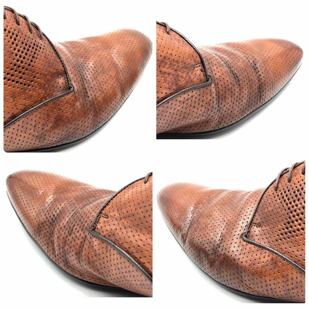 Louis Vuitton ルイヴィトン 8.5 FD0190 プレーントゥ 茶