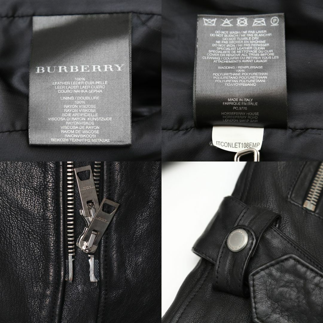 BURBERRY - バーバリープローサム11SS名作レザーライダース BURBERRY - バーバリープローサム11SS名作レザーライダース