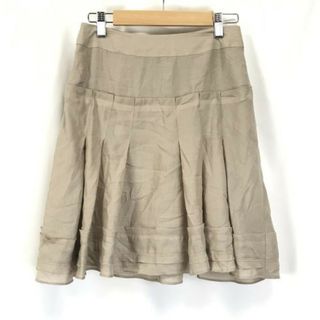 1.9万タグ付き新古品★Viaggio Blu/ビアッジョブルー★ミニフレアスカート【Women's size-S/1/ベージュ】Made in Japan★Skirts◆BG908(ミニスカート)