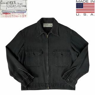 VINTAGE - 60s ドリズラージャケット レッド 44 サテン混紡の VINTAGE - 60s ドリズラージャケット レッド 44 サテン混紡の