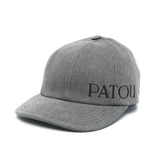 PATOU - PATOU × オニツカタイガー CAP ブラック パトゥ 帽子の PATOU - PATOU × オニツカタイガー CAP ブラック パトゥ 帽子の