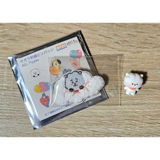 ビーティーイシビル(BT21)の【おまけ付き】BT21 5周年 レインボー 刺繍バッジ RJ(アイドルグッズ)