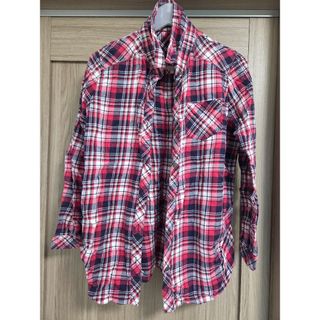 【中古】チェックシャツ(シャツ/ブラウス(長袖/七分))