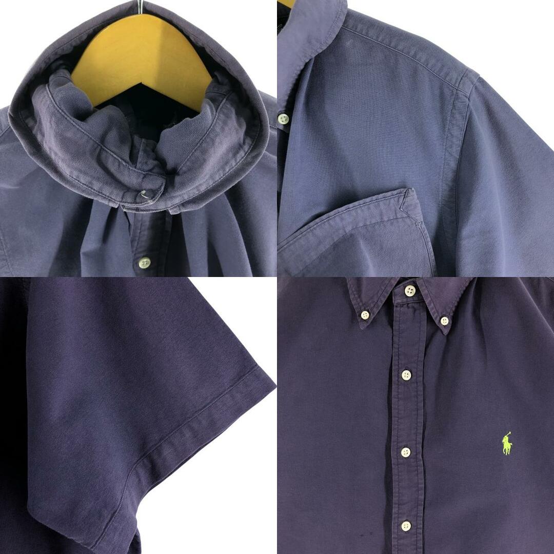 Ralph Lauren(ラルフローレン)の古着 ラルフローレン Ralph Lauren CLASSIC FIT クラシックフィット 半袖 ボタンダウンシャツ メンズXL相当 /eaa533002 メンズのトップス(シャツ)の商品写真