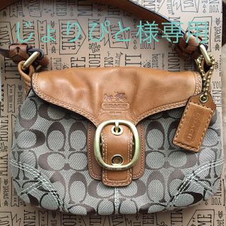 コーチ(COACH)の【専用】COACH ☆シグネチャーハンドバッグ※保存袋あり(ハンドバッグ)