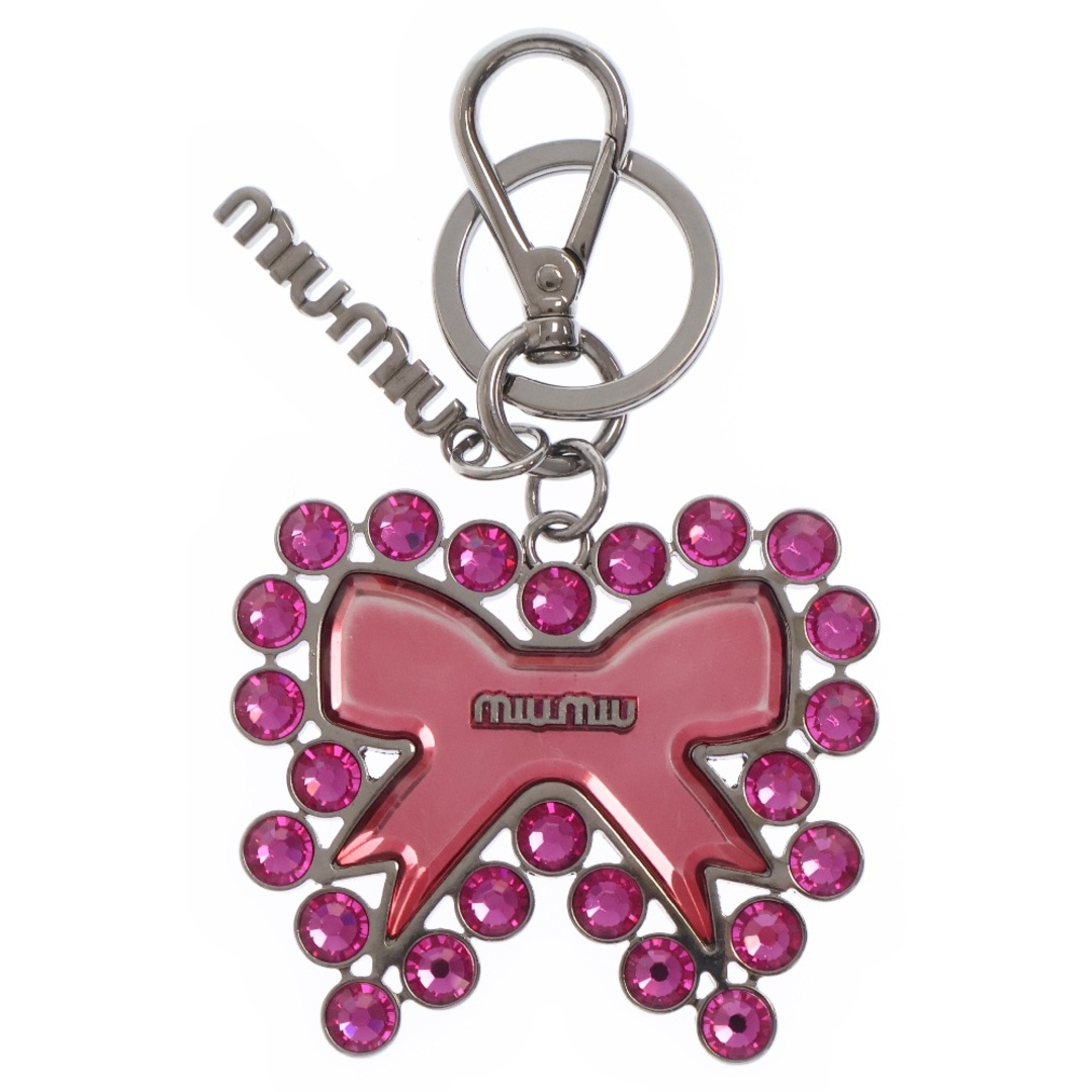 MIU MIU - miumiu ミュウミュウ リボンモチーフ クリスタル MIU MIU - miumiu ミュウミュウ リボンモチーフ クリスタル