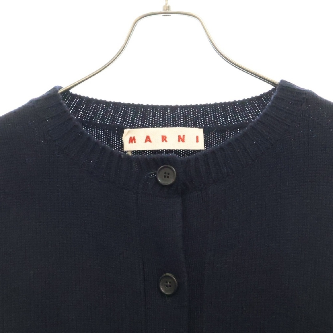 MARNI - MARNI マルニ LOGO VIRGIN WOOL CARDIGAN バックロゴ MARNI - MARNI マルニ LOGO VIRGIN WOOL CARDIGAN バックロゴ