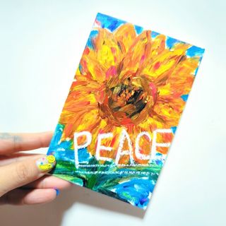【2025年】PEACE【ミニキャンバスボードドローイング】(絵画/タペストリー)