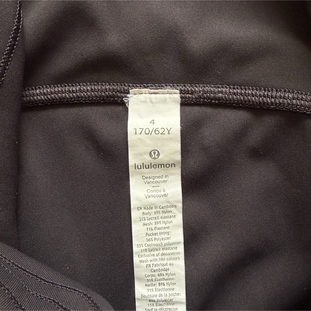 lululemon(ルルレモン)のルルレモン Train Times Deep Coal サイズ 4 レディースのレッグウェア(レギンス/スパッツ)の商品写真