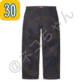 Supreme - Supreme Bandana Jacquard Baggy Jean 30 黒の通販 by Supreme - Supreme Bandana Jacquard Baggy Jean 30 黒の通販 by