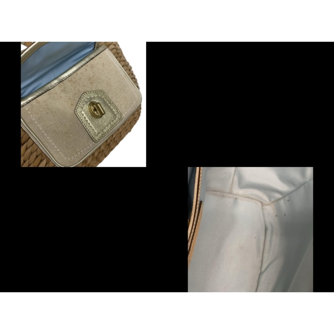 COACH - COACH(コーチ) ハンドバッグ ストライプ ストロー COACH - COACH(コーチ) ハンドバッグ ストライプ ストロー