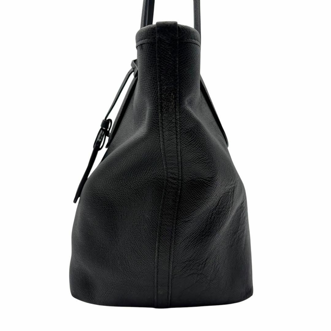 COACH - コーチ トートバッグ レザー 黒 ブラック 馬車ロゴ COACH - コーチ トートバッグ レザー 黒 ブラック 馬車ロゴ