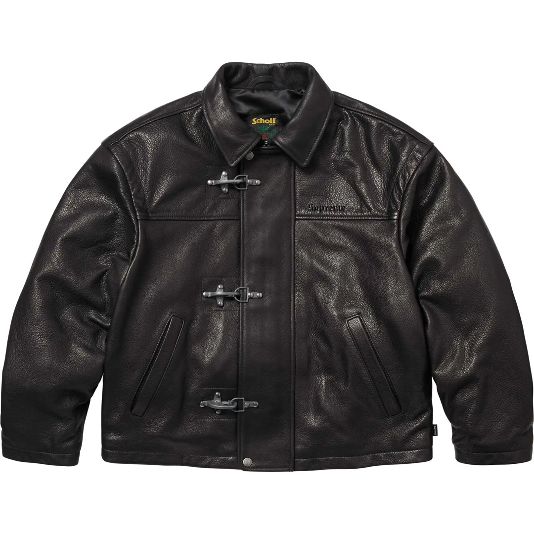 Supreme - Supreme /Schott Leather Clip Jacket XXLの通販 by Supreme - Supreme /Schott Leather Clip Jacket XXLの通販 by